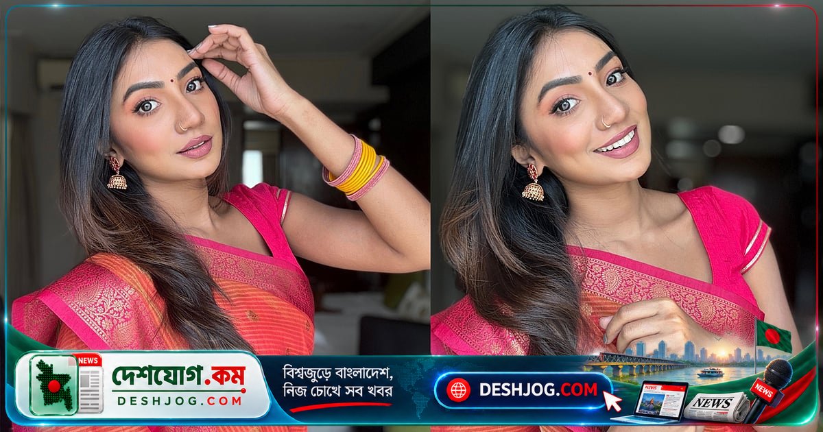 সুনেরাহ্ বিনতে কামালের বিয়ের পোশাকের স্বপ্ন: কমলা-গোলাপি শাড়ির মেলবন্ধন