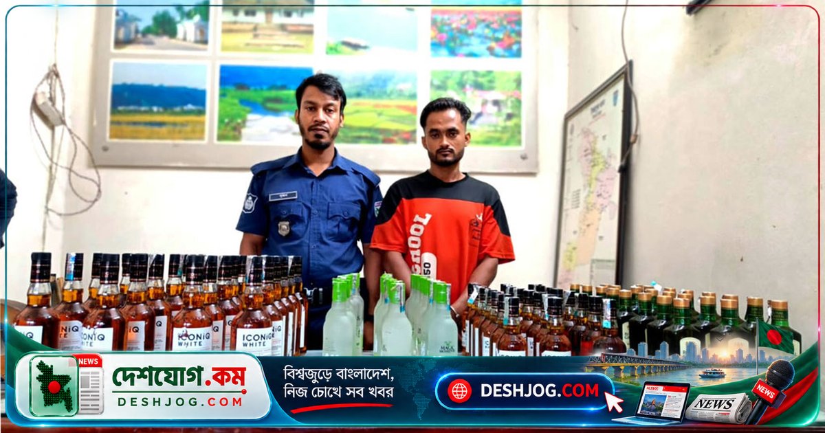 সিলেটের জৈন্তাপুরে অটোরিকশা থেকে ৯৬ বোতল মদ উদ্ধার, চালককে মামলা করা হবে