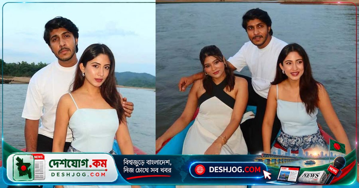 সিলেটের নাজিমগড় লালাখালে বন্ধুত্বের ছবি: তৌসিফ, সাফা ও শাওন-টয়া পরিবারের একসাথে বেড়ানো