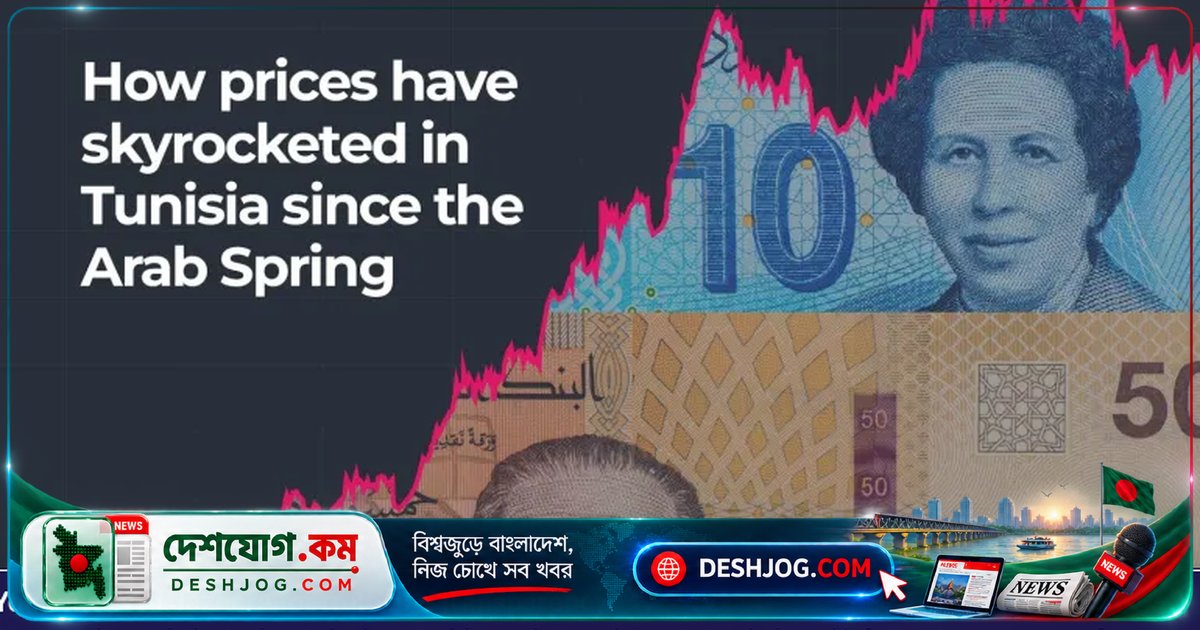 টিউনিসিয়ার জীবনযাত্রার ব্যয়বৃদ্ধি আরব বসন্তের চেয়েও ভয়াবহ: ১৬ বছরের মূল্যবৃদ্ধির চিত্র
