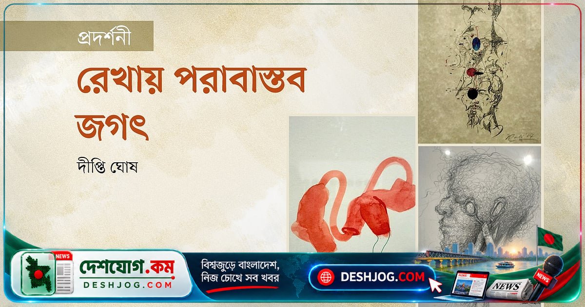 'আনব্রোকেন লাইন' প্রদর্শনীতে রেখার পরাবাস্তব জগতে পৌঁছো দর্শক