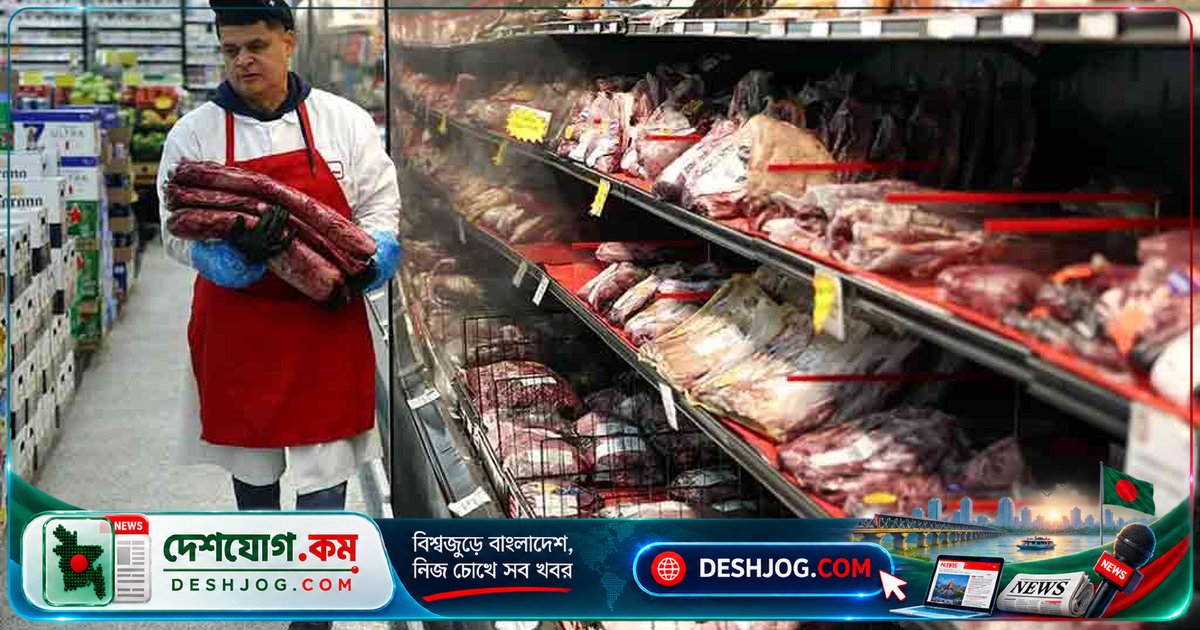 মার্কিন অভিবাসন অভিযানে মাংস শিল্পে শ্রমিক সংকট: গরুর জবাই কমে ১৬%