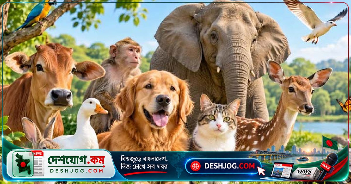 ৪ অক্টোবর বিশ্বব্যাপী উদযাপিত হচ্ছে বিশ্ব প্রাণী দিবস: প্রাণীদের অধিকার ও কল্যাণের বার্তা নিয়ে