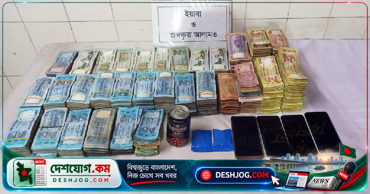 যাত্রাবাড়ীতে মাদক কারবারি ও নগদ ৩৪ লাখ টাকা জব্দ: এসআরবি-১০ গ্রেপ্তার করে ২ জন