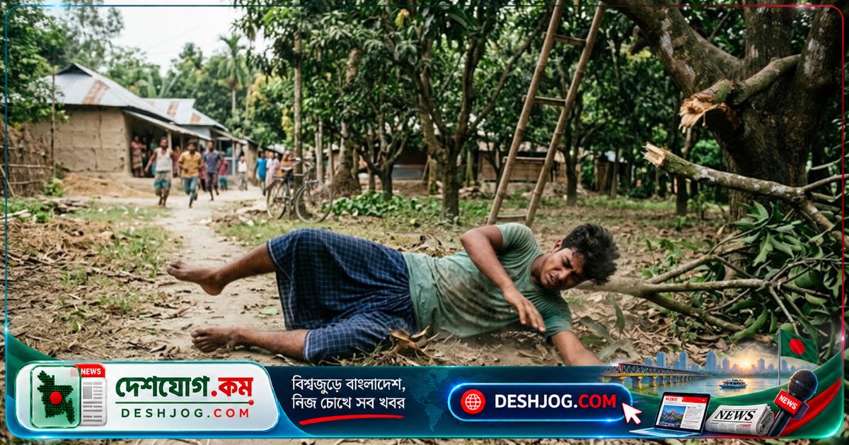 আমগাছের ডাল কাটতে গিয়ে পড়ে মারা যুবক, পাবনা চাটমোহরে ঘটে দুর্ঘটনা