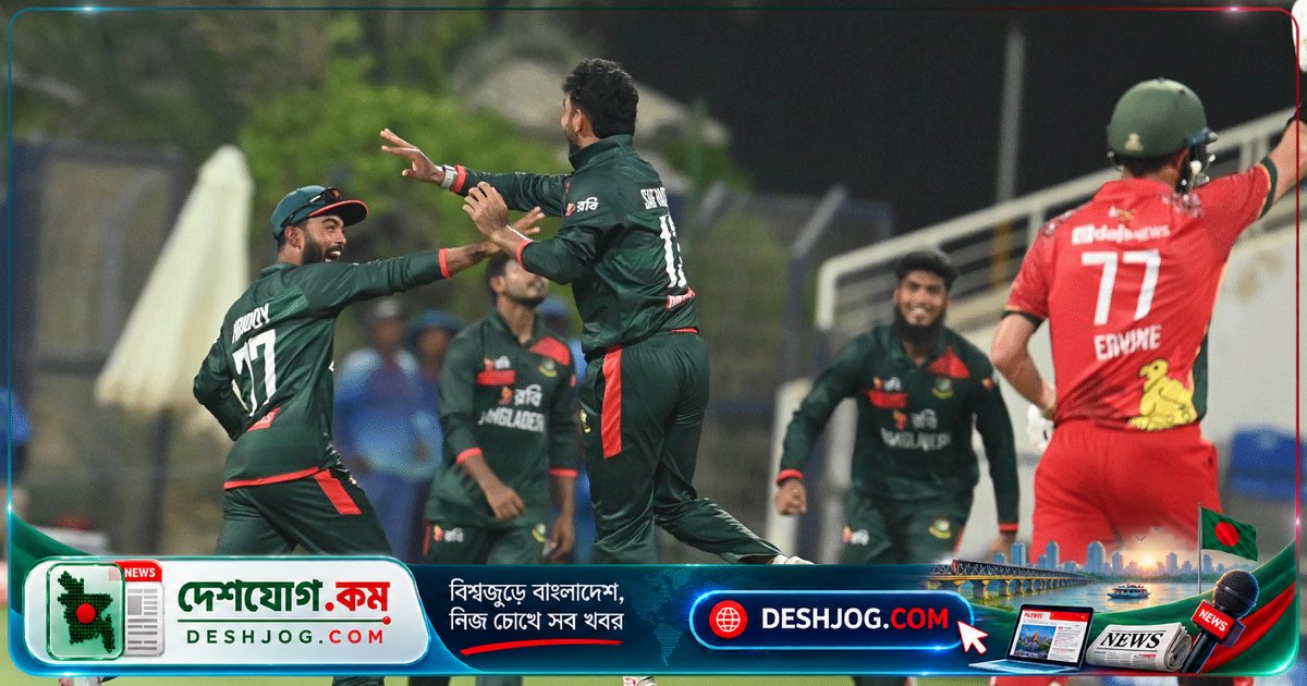 আবুধাবিতে জিম্বাবুয়ে বাংলাদেশকে ২৭২ রানের কঠিন লক্ষ্য দিলে চমকে দিল তাসকিন আহমেদের বোলিং